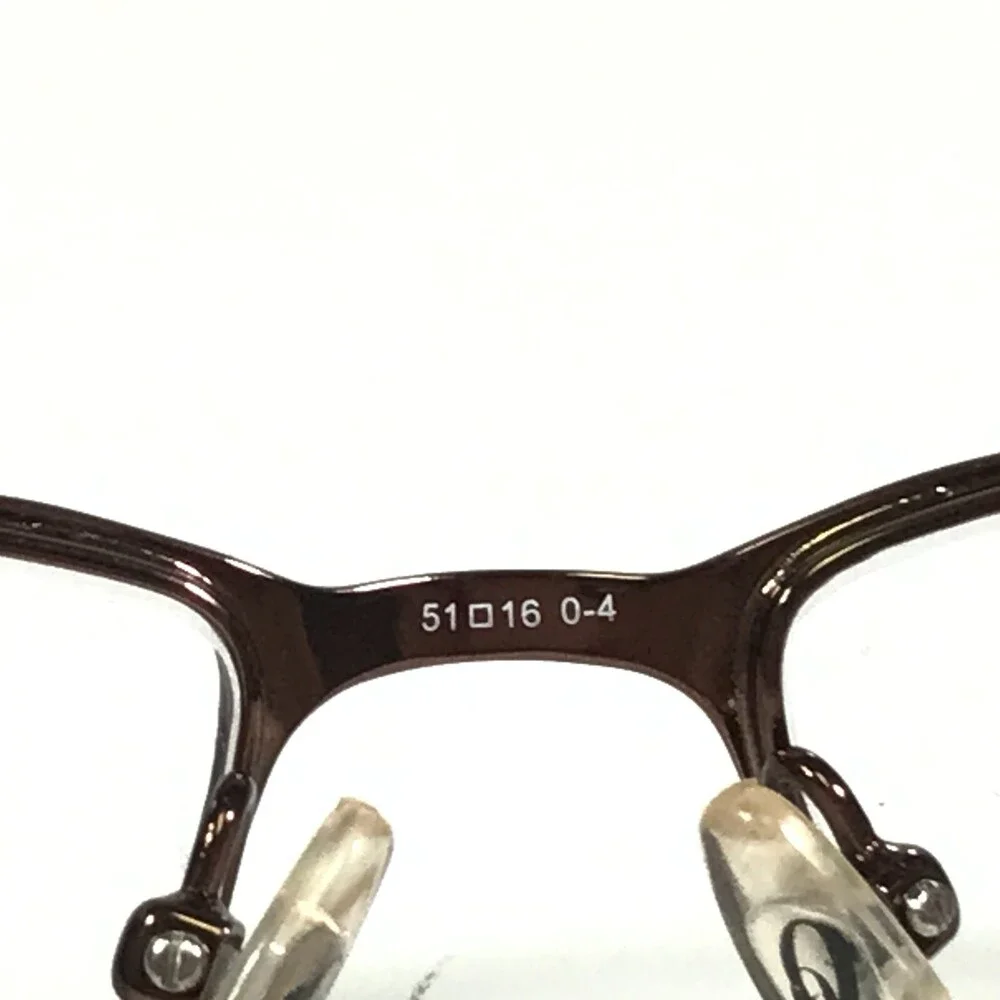 Nine West Eyeglasses Frames NW420 01R9 Brown Rectangular Full Rim 51-16-135